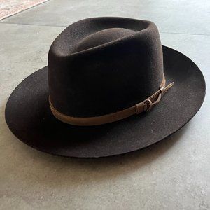 Rare Discontinued Iron and Resin Mens Medium Brim Fedora